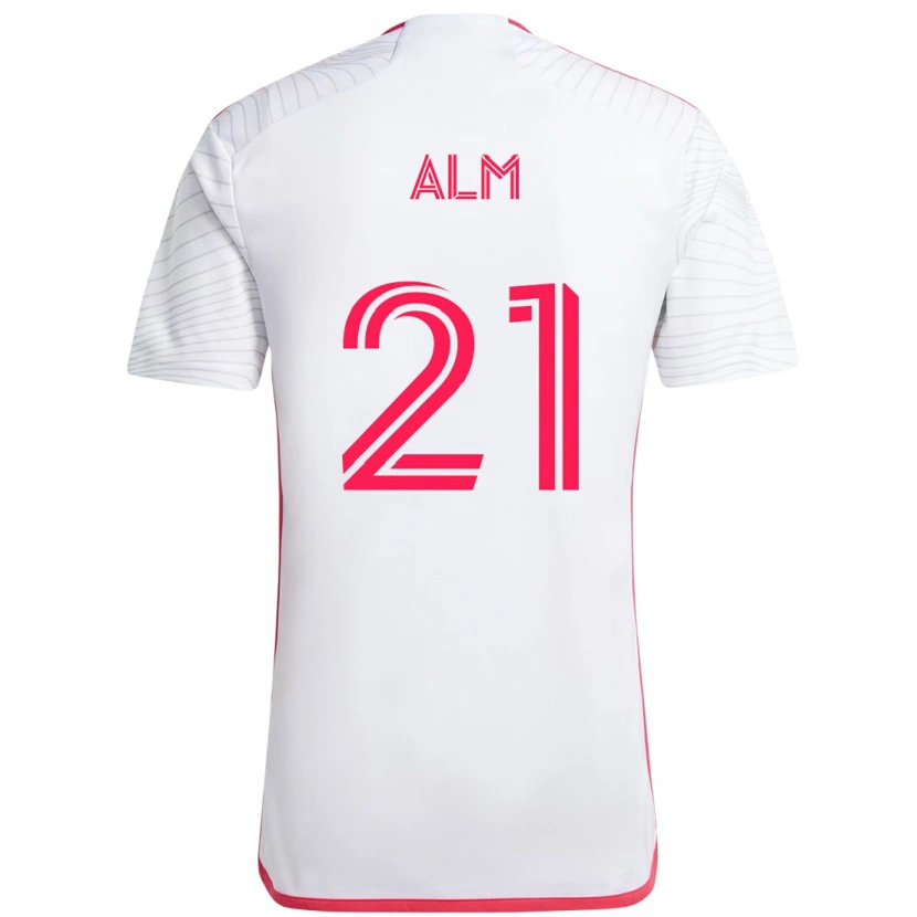 Danxen Damen Rasmus Alm #21 Magenta Weiß Auswärtstrikot Trikot 2025/26 T-Shirt Schweiz