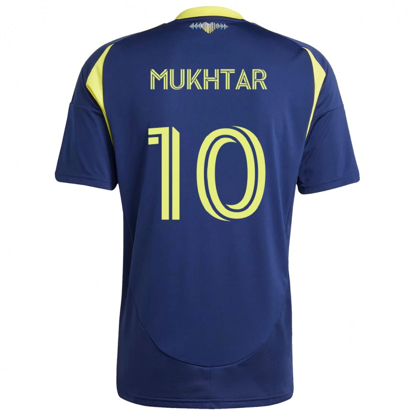 Danxen Damen Hany Mukhtar #10 Marineblau Gelb Auswärtstrikot Trikot 2025/26 T-Shirt Schweiz