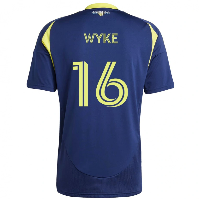 Danxen Damen Laurence Wyke #16 Marineblau Gelb Auswärtstrikot Trikot 2025/26 T-Shirt Schweiz