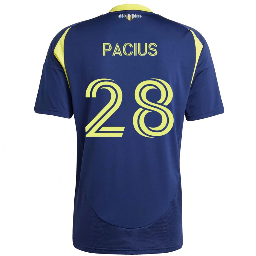 Danxen Damen Woobens Pacius #28 Marineblau Gelb Auswärtstrikot Trikot 2025/26 T-Shirt Schweiz