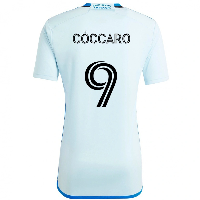 Danxen Damen Matías Cóccaro #9 Himmelblau Dunkelblau Auswärtstrikot Trikot 2025/26 T-Shirt Schweiz