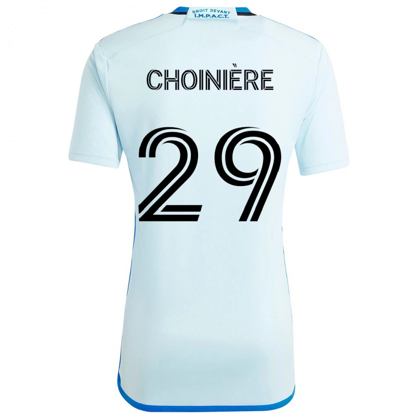 Danxen Damen Mathieu Choinière #29 Himmelblau Dunkelblau Auswärtstrikot Trikot 2025/26 T-Shirt Schweiz