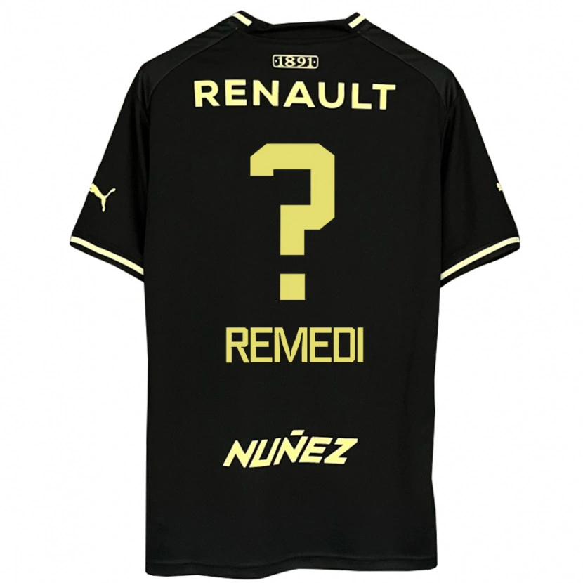 Danxen Damen Eric Remedi #0 Gelb Schwarz Auswärtstrikot Trikot 2025/26 T-Shirt Schweiz