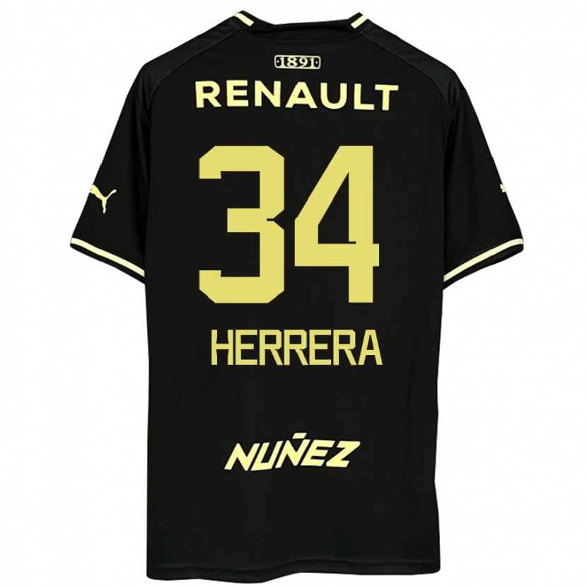 Danxen Damen Nahuel Herrera #34 Gelb Schwarz Auswärtstrikot Trikot 2025/26 T-Shirt Schweiz