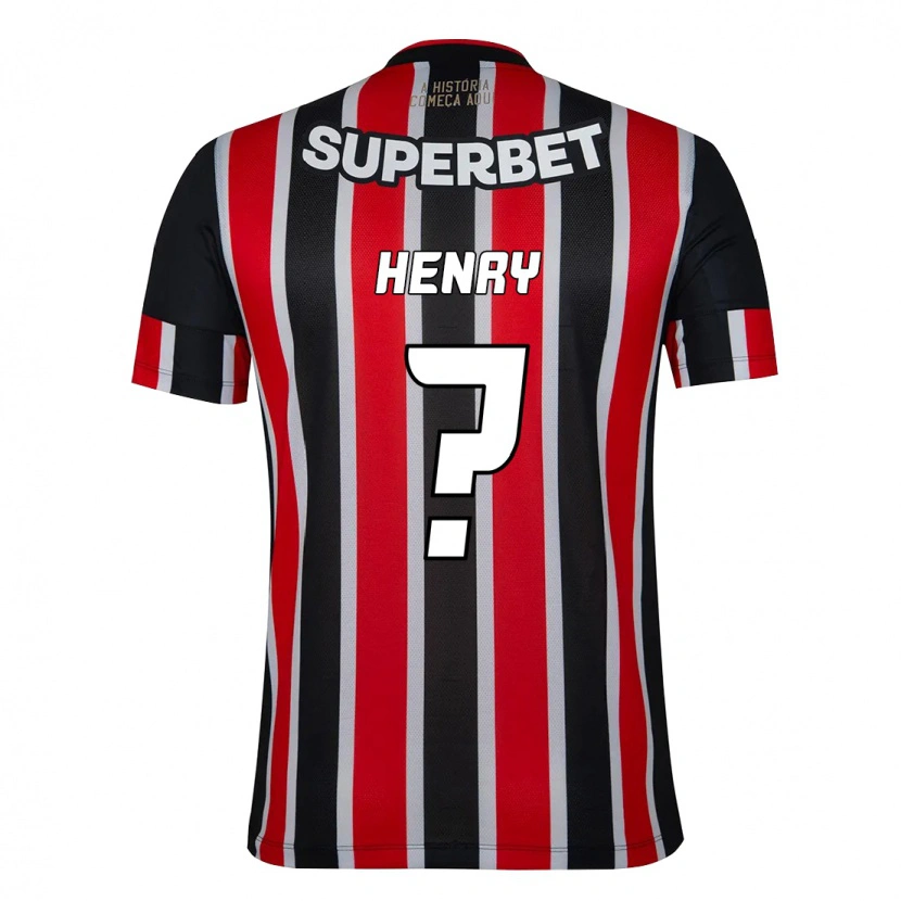 Danxen Damen Thierry Henry #0 Rot Schwarz Weiß Auswärtstrikot Trikot 2025/26 T-Shirt Schweiz