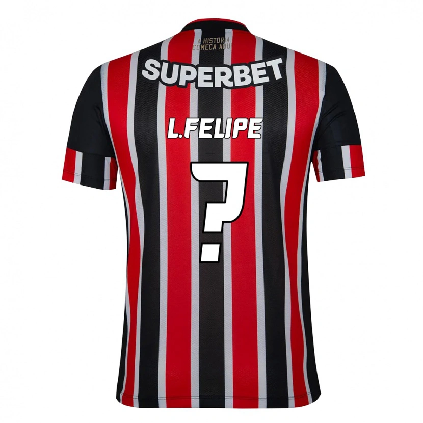 Danxen Damen Luis Felipe #0 Rot Schwarz Weiß Auswärtstrikot Trikot 2025/26 T-Shirt Schweiz