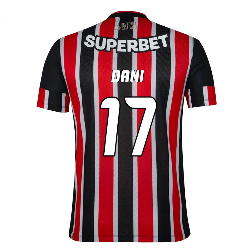 Danxen Damen Dani #17 Rot Schwarz Weiß Auswärtstrikot Trikot 2025/26 T-Shirt Schweiz
