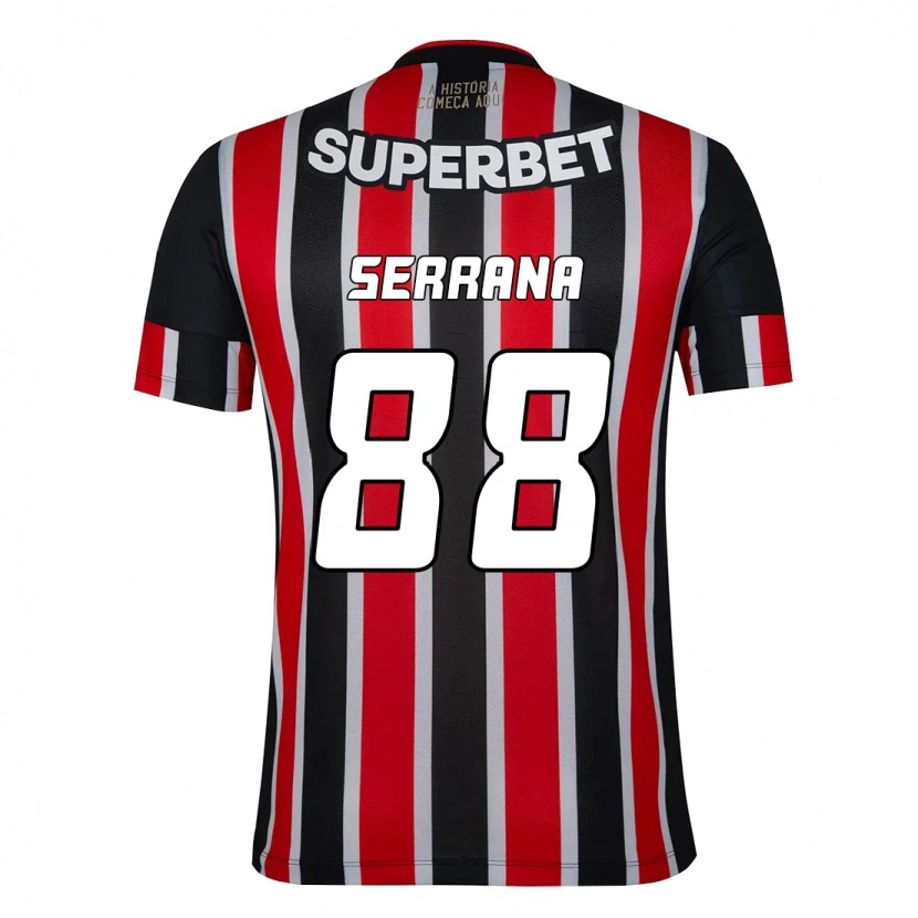 Danxen Damen Serrana #88 Rot Schwarz Weiß Auswärtstrikot Trikot 2025/26 T-Shirt Schweiz
