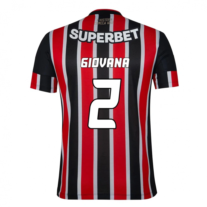 Danxen Damen Giovana #2 Rot Schwarz Weiß Auswärtstrikot Trikot 2025/26 T-Shirt Schweiz