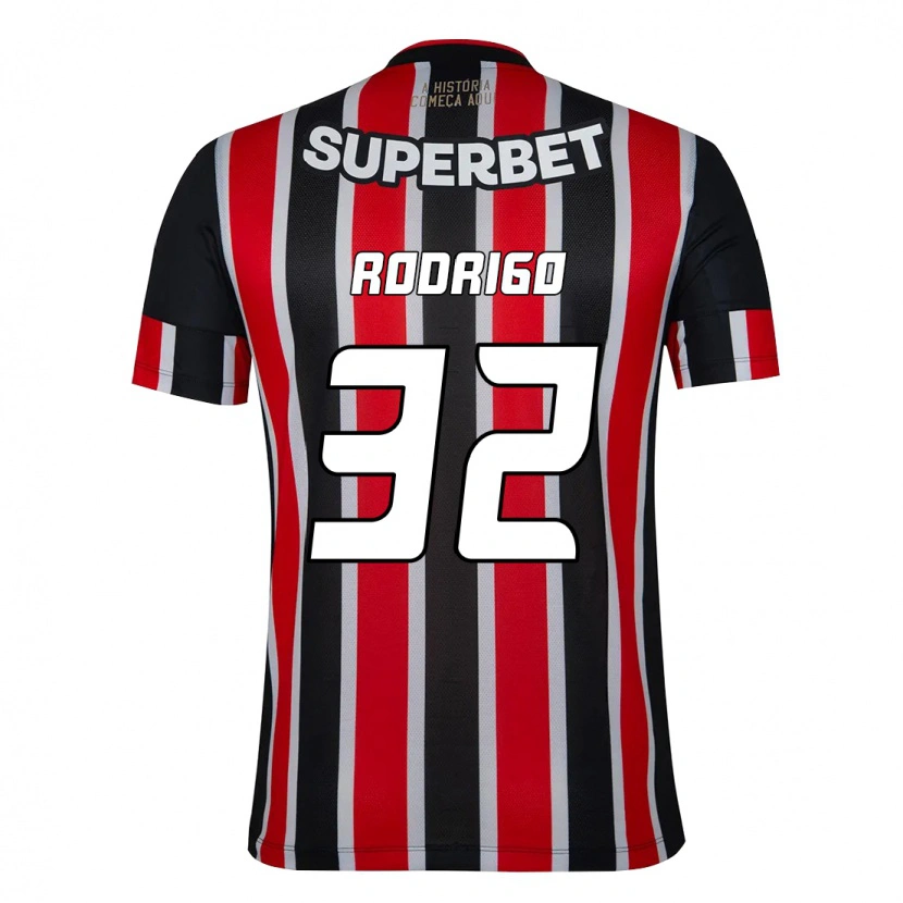 Danxen Damen Rodrigo #32 Rot Schwarz Weiß Auswärtstrikot Trikot 2025/26 T-Shirt Schweiz