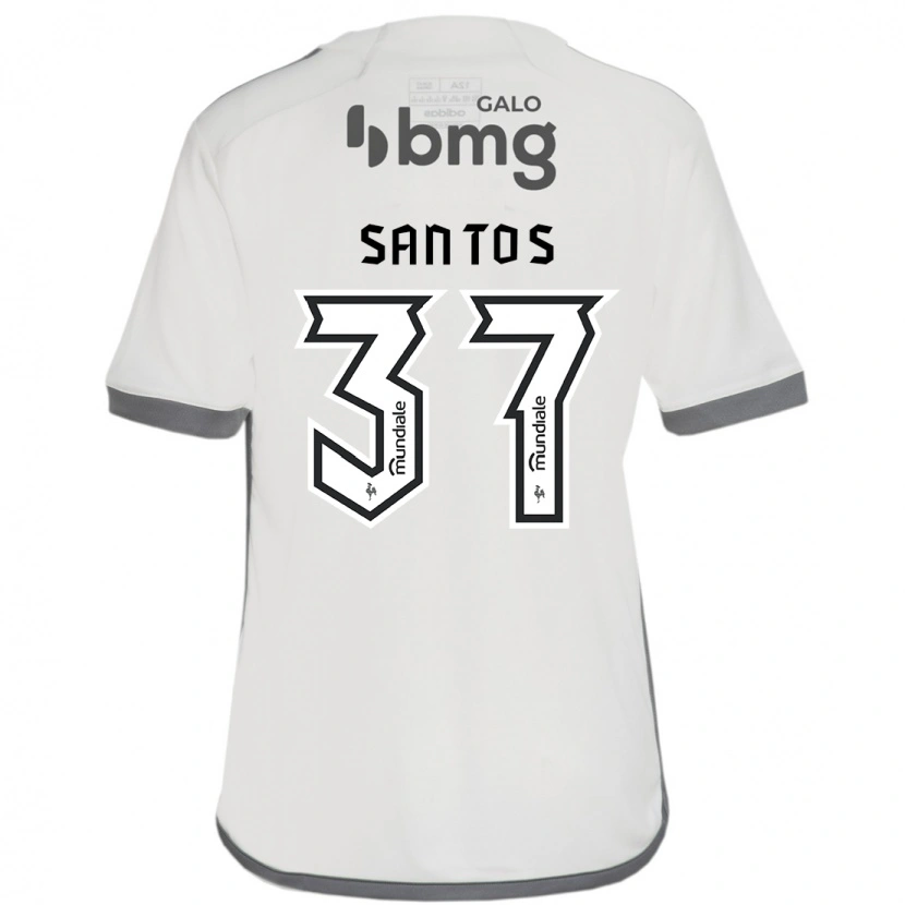 Danxen Damen Júnior Santos #37 Weiß Schwarz Auswärtstrikot Trikot 2025/26 T-Shirt Schweiz