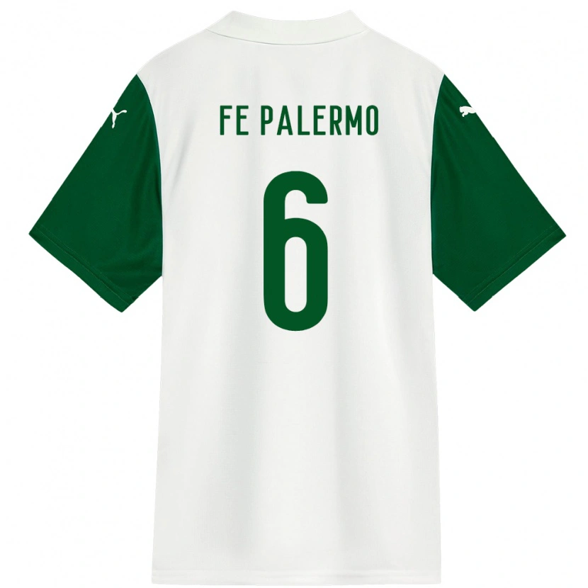 Danxen Damen Fe Palermo #6 Grün Weiß Auswärtstrikot Trikot 2025/26 T-Shirt Schweiz