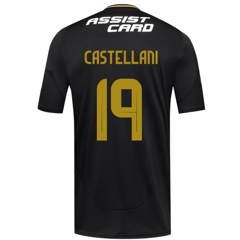 Danxen Damen Gonzalo Castellani #19 Schwarz Weiß Gelb Auswärtstrikot Trikot 2025/26 T-Shirt Schweiz