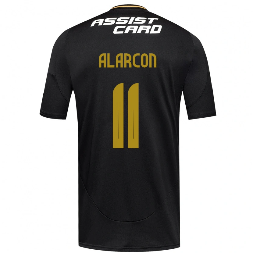 Danxen Damen Antonia Alarcón #11 Schwarz Weiß Gelb Auswärtstrikot Trikot 2025/26 T-Shirt Schweiz