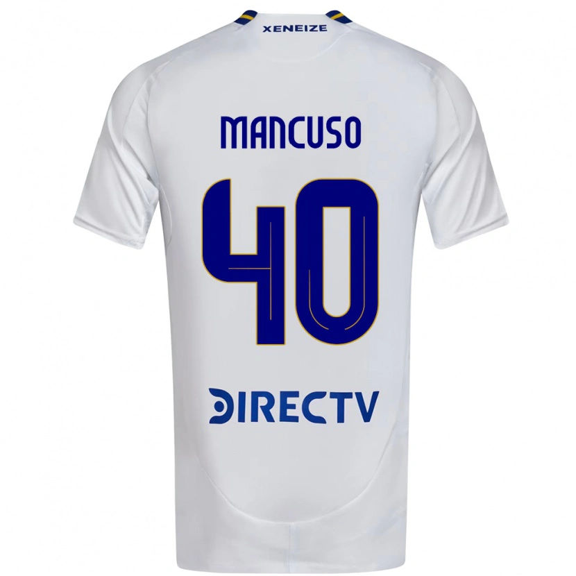 Danxen Damen Eros Mancuso #40 Weiß Blau Auswärtstrikot Trikot 2025/26 T-Shirt Schweiz
