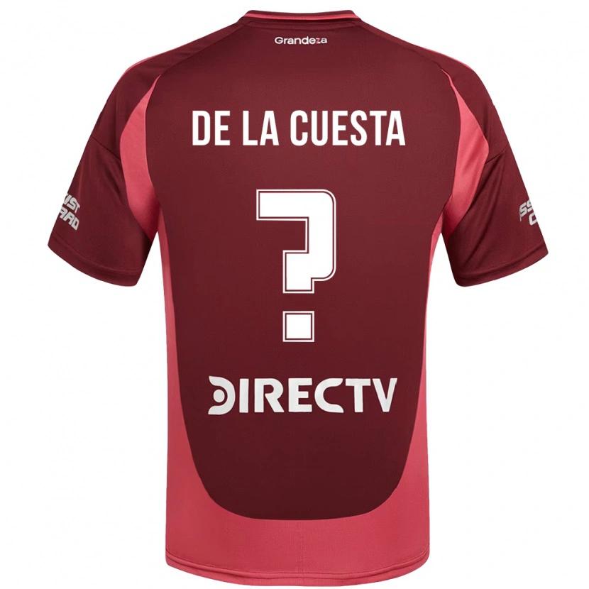 Danxen Damen Agustín De La Cuesta #0 Weiß Rot Auswärtstrikot Trikot 2025/26 T-Shirt Schweiz