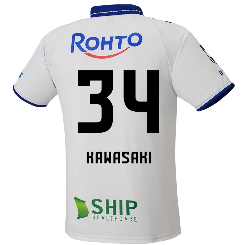 Danxen Damen Shuhei Kawasaki #34 Blau Weiß Schwarz Auswärtstrikot Trikot 2025/26 T-Shirt Schweiz