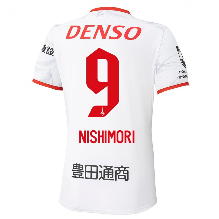 Danxen Damen Naoto Nishimori #9 Weiß Rot Auswärtstrikot Trikot 2025/26 T-Shirt Schweiz