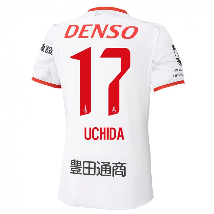 Danxen Damen Takuya Uchida #17 Weiß Rot Auswärtstrikot Trikot 2025/26 T-Shirt Schweiz