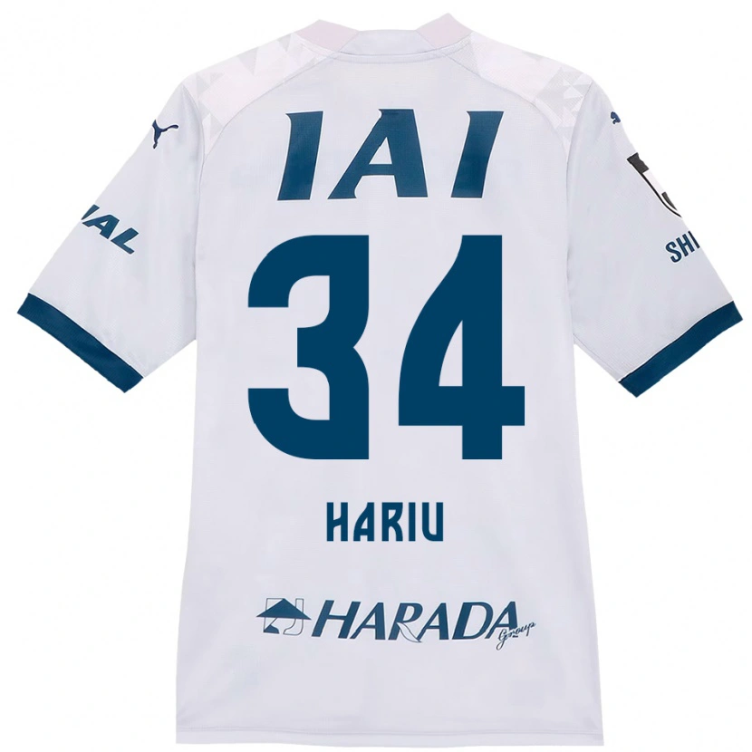 Danxen Damen Ryota Hariu #34 Weiß Königsblau Auswärtstrikot Trikot 2025/26 T-Shirt Schweiz