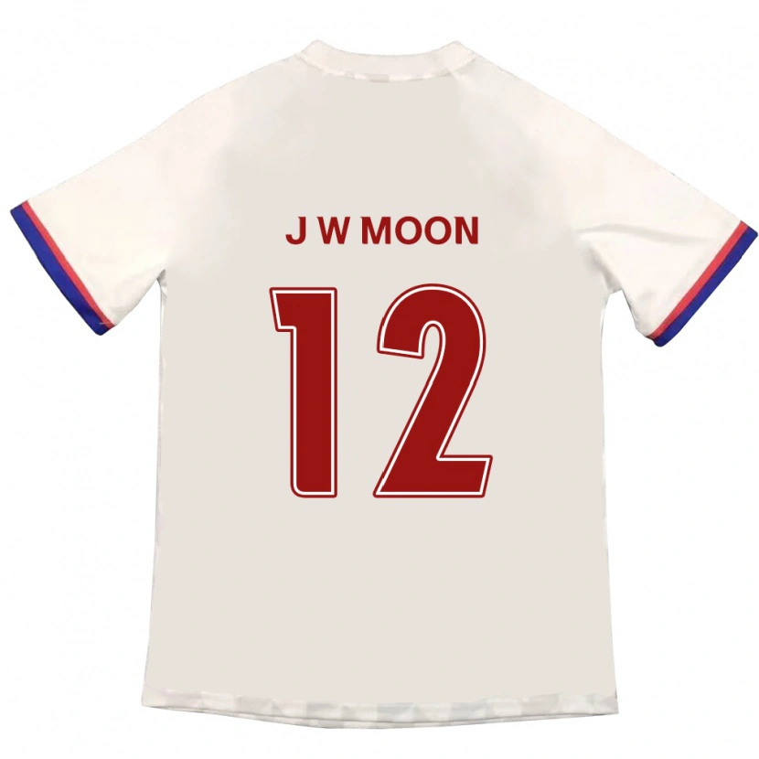 Danxen Damen Jung-Woo Moon #12 Off-White Rot Auswärtstrikot Trikot 2025/26 T-Shirt Schweiz