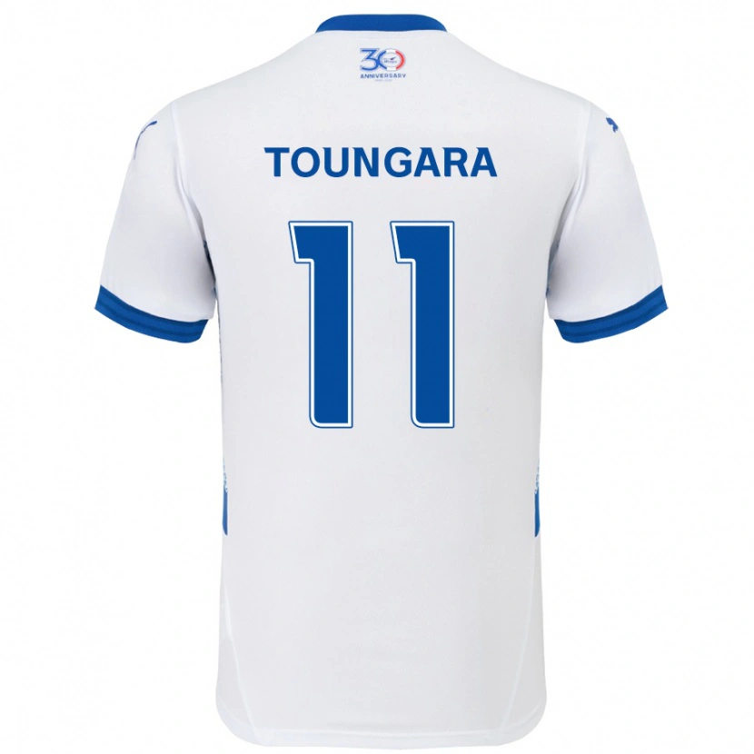Danxen Damen Aboubacar Toungara #11 Weiß Königsblau Auswärtstrikot Trikot 2025/26 T-Shirt Schweiz