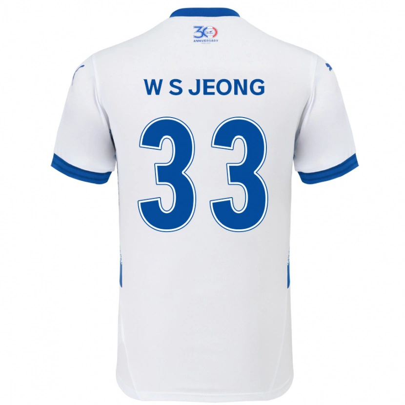 Danxen Damen Seo-Woo Jeong #33 Weiß Königsblau Auswärtstrikot Trikot 2025/26 T-Shirt Schweiz