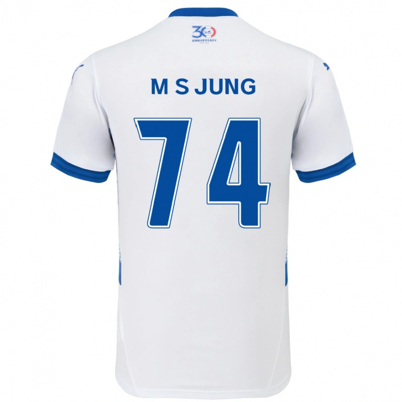 Danxen Damen Sung-Min Jung #74 Weiß Königsblau Auswärtstrikot Trikot 2025/26 T-Shirt Schweiz