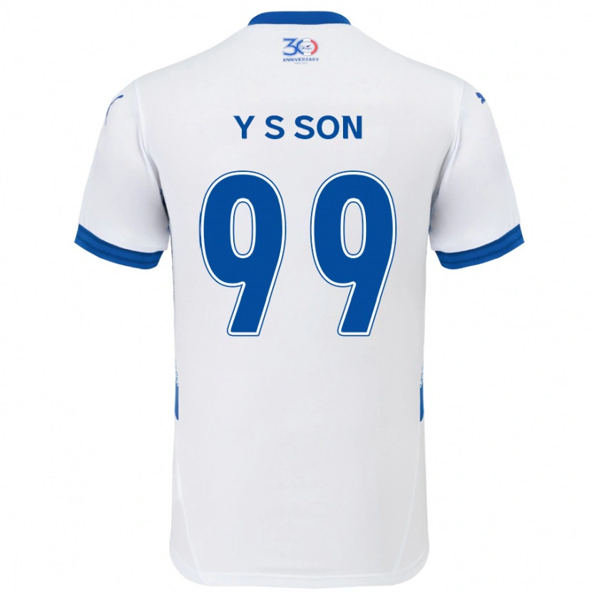 Danxen Damen Suk-Yong Son #99 Weiß Königsblau Auswärtstrikot Trikot 2025/26 T-Shirt Schweiz