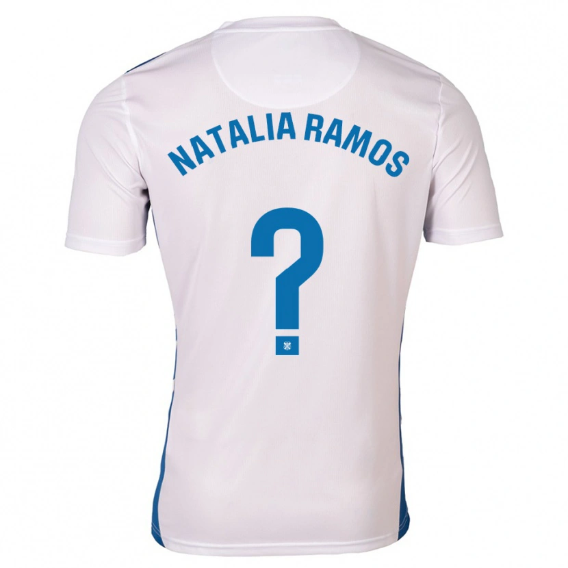 Danxen Damen Natalia Ramos Álvarez #0 Weiß Blau Heimtrikot Trikot 2025/26 T-Shirt Schweiz