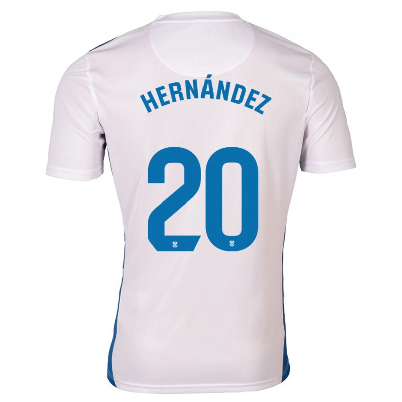 Danxen Damen Jesús Hernández #20 Weiß Blau Heimtrikot Trikot 2025/26 T-Shirt Schweiz