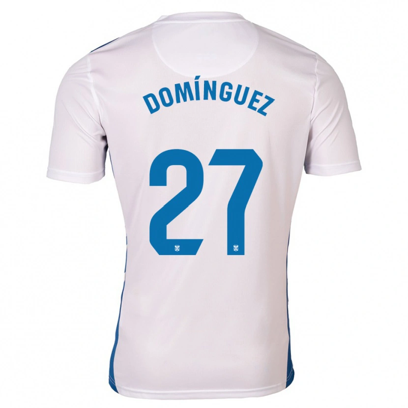 Danxen Damen Carlos Domínguez #27 Weiß Blau Heimtrikot Trikot 2025/26 T-Shirt Schweiz