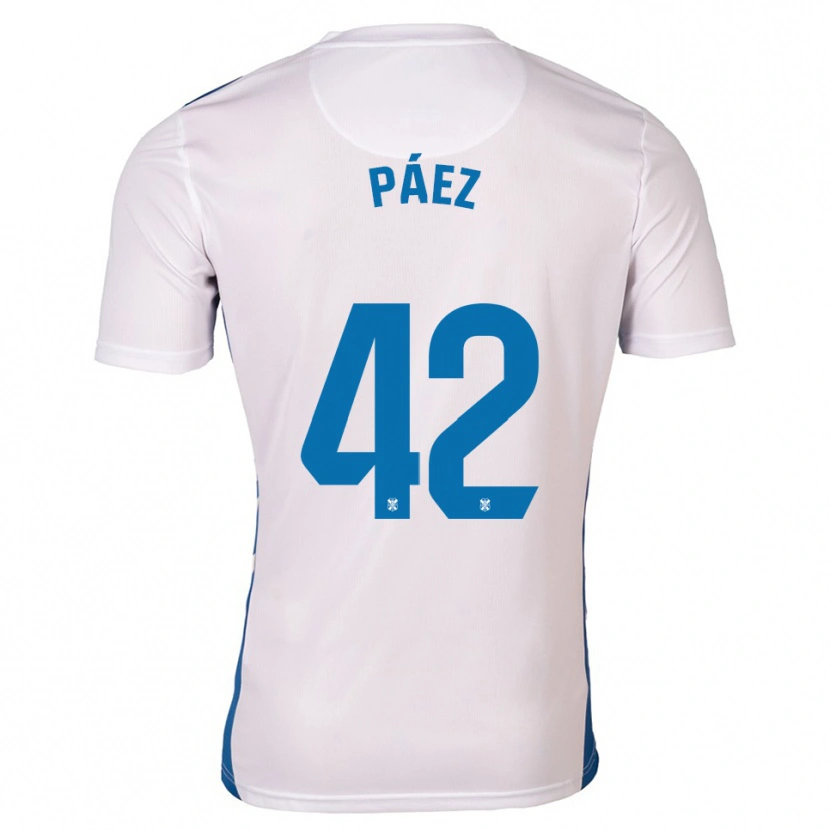 Danxen Damen David Páez #42 Weiß Blau Heimtrikot Trikot 2025/26 T-Shirt Schweiz