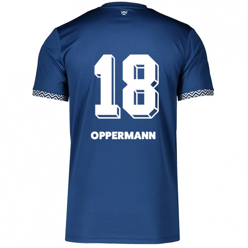 Danxen Damen Leo Oppermann #18 Marineblau Weiß Heimtrikot Trikot 2025/26 T-Shirt Schweiz