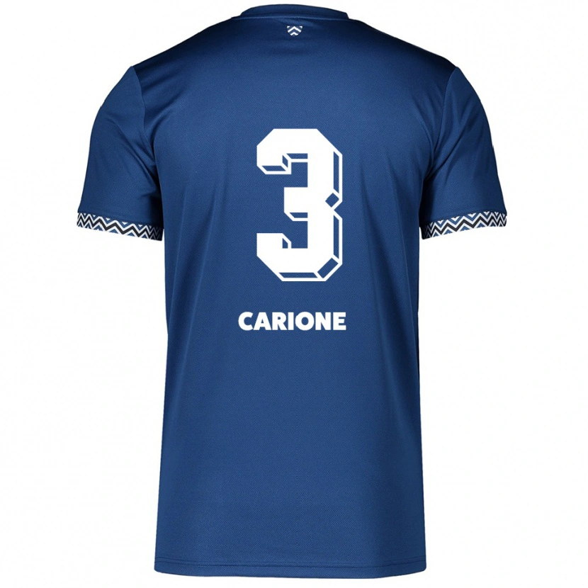 Danxen Damen Cristiano Carione #3 Marineblau Weiß Heimtrikot Trikot 2025/26 T-Shirt Schweiz