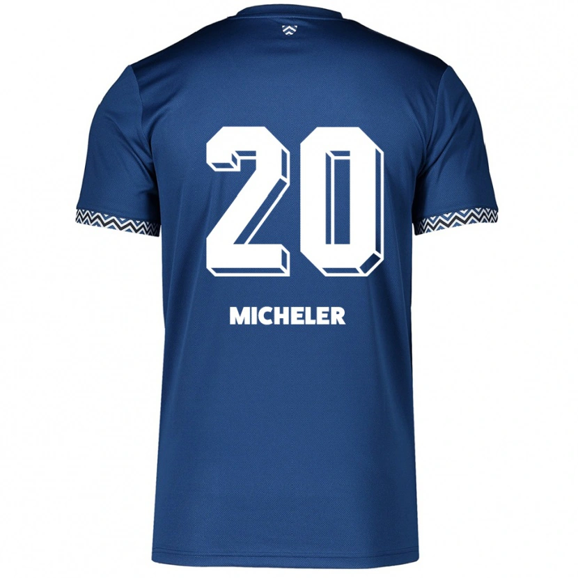 Danxen Damen Florian Micheler #20 Marineblau Weiß Heimtrikot Trikot 2025/26 T-Shirt Schweiz
