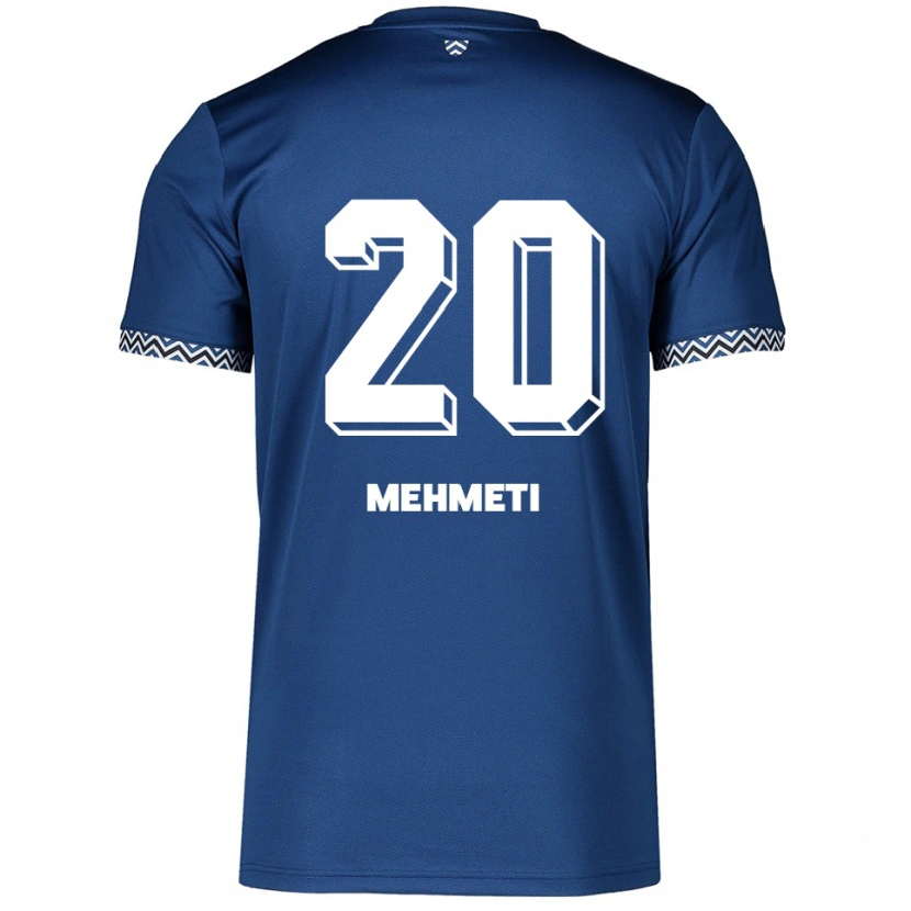 Danxen Damen Enis Mehmeti #20 Marineblau Weiß Heimtrikot Trikot 2025/26 T-Shirt Schweiz