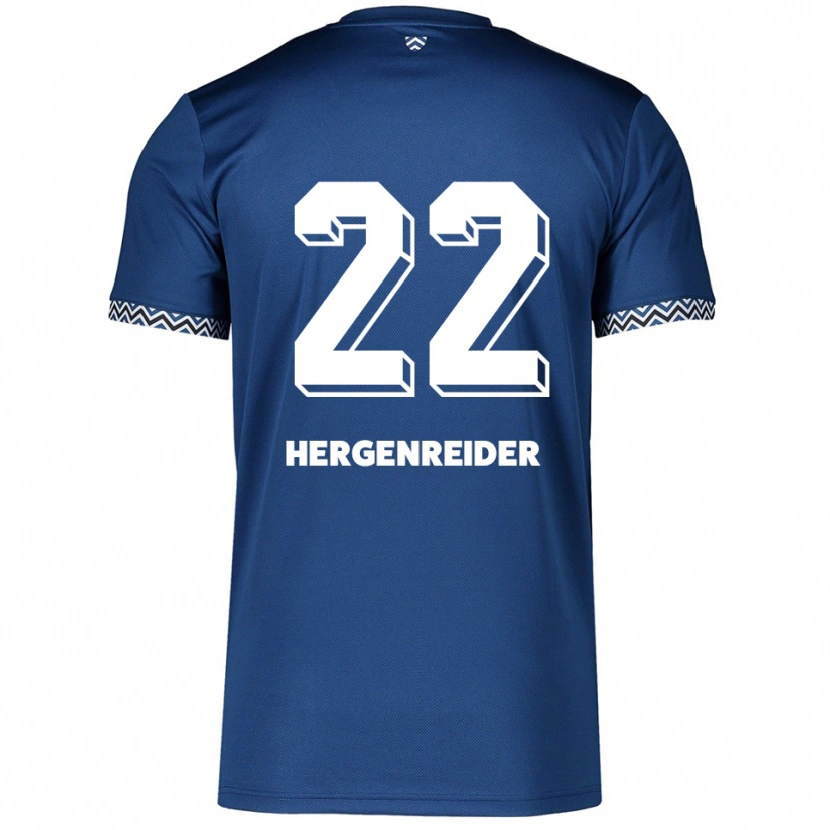 Danxen Damen Lennart Hergenreider #22 Marineblau Weiß Heimtrikot Trikot 2025/26 T-Shirt Schweiz