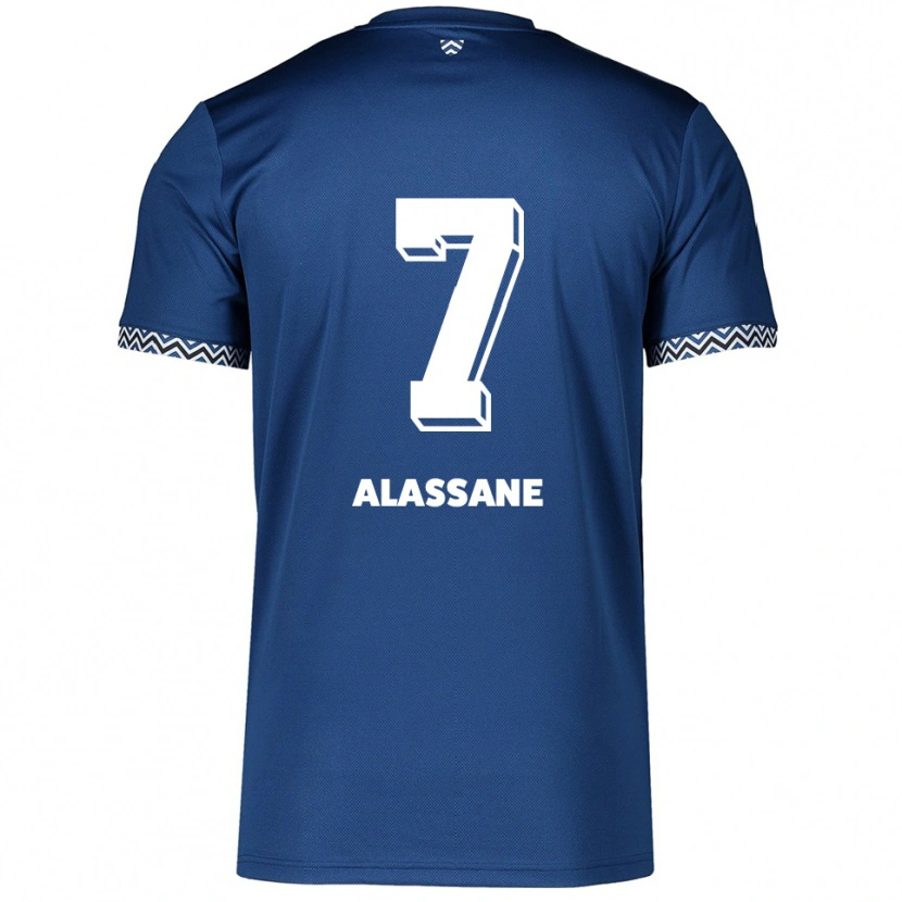 Danxen Damen Latif-Bilal Alassane #7 Marineblau Weiß Heimtrikot Trikot 2025/26 T-Shirt Schweiz