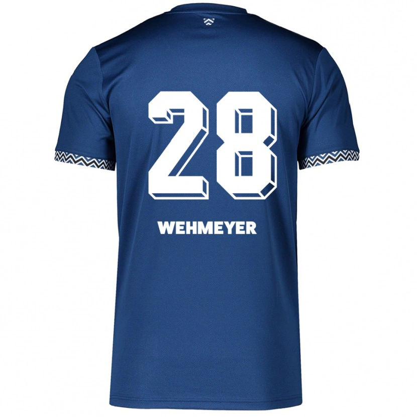 Danxen Damen Hannah Wehmeyer #28 Marineblau Weiß Heimtrikot Trikot 2025/26 T-Shirt Schweiz