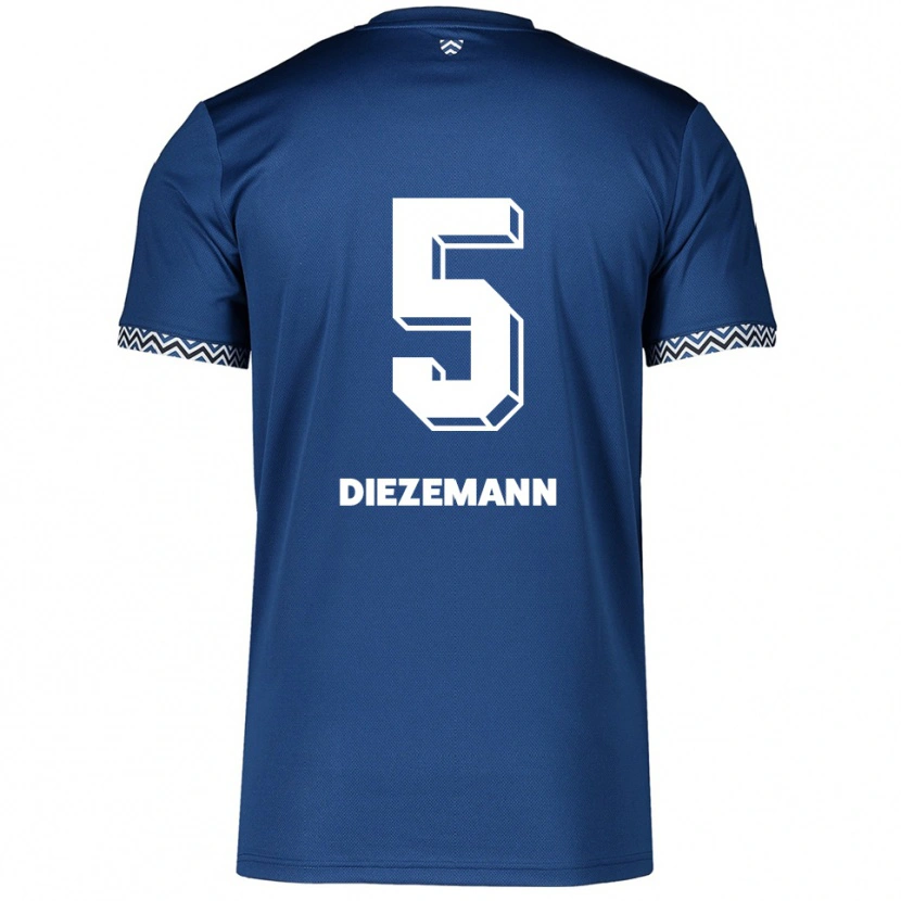 Danxen Damen Yoost Diezemann #5 Marineblau Weiß Heimtrikot Trikot 2025/26 T-Shirt Schweiz