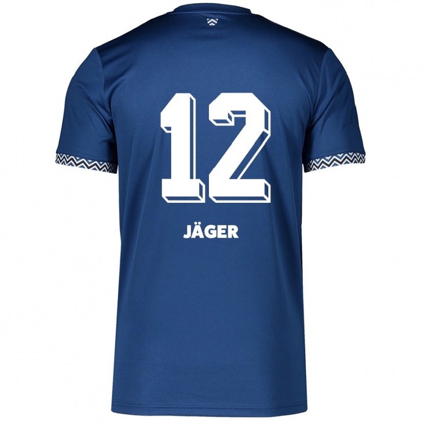 Danxen Damen Mino Jäger #12 Marineblau Weiß Heimtrikot Trikot 2025/26 T-Shirt Schweiz