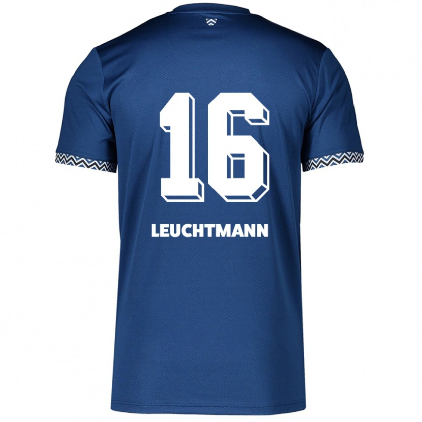 Danxen Damen Jana Leuchtmann #16 Marineblau Weiß Heimtrikot Trikot 2025/26 T-Shirt Schweiz