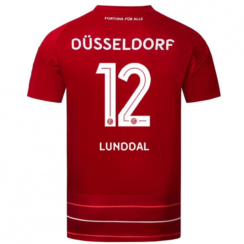 Danxen Damen Valgeir Lunddal #12 Rot Weiß Heimtrikot Trikot 2025/26 T-Shirt Schweiz