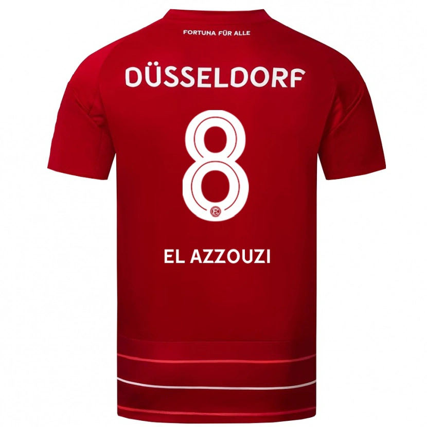 Danxen Damen Anouar El Azzouzi #8 Rot Weiß Heimtrikot Trikot 2025/26 T-Shirt Schweiz