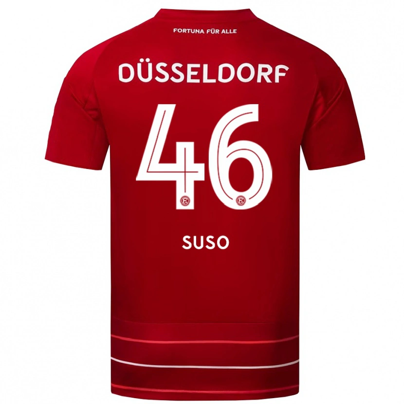 Danxen Damen Sima Suso #46 Rot Weiß Heimtrikot Trikot 2025/26 T-Shirt Schweiz