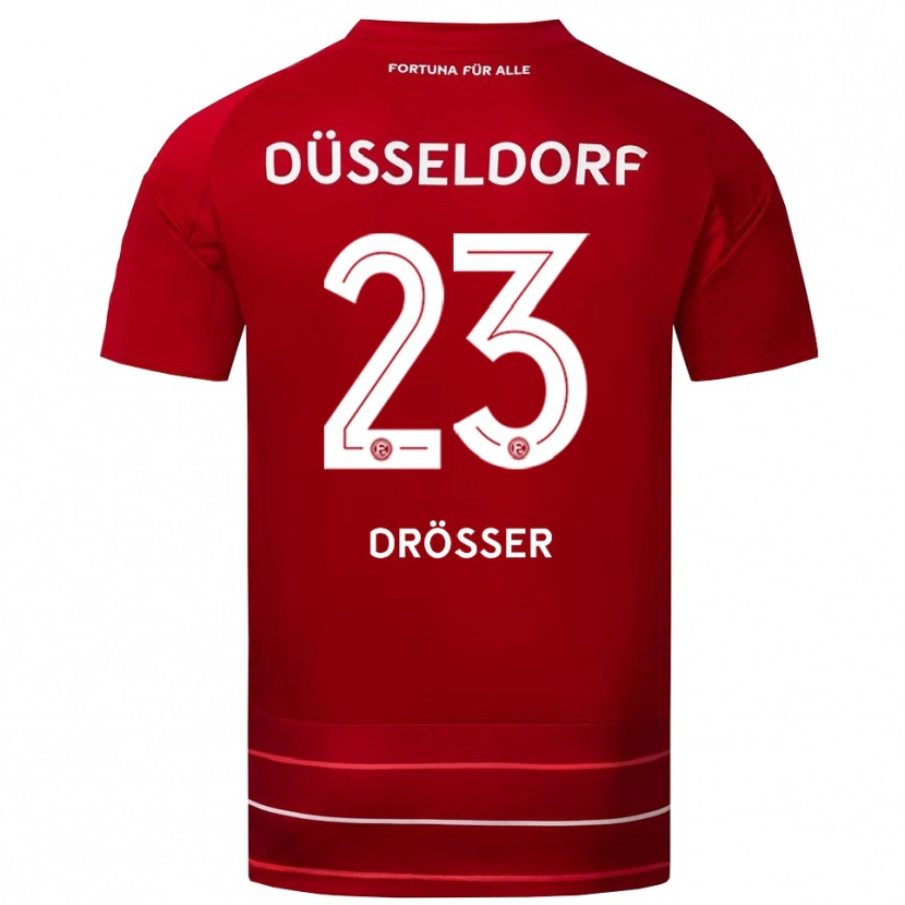 Danxen Damen Luke Drösser #23 Rot Weiß Heimtrikot Trikot 2025/26 T-Shirt Schweiz