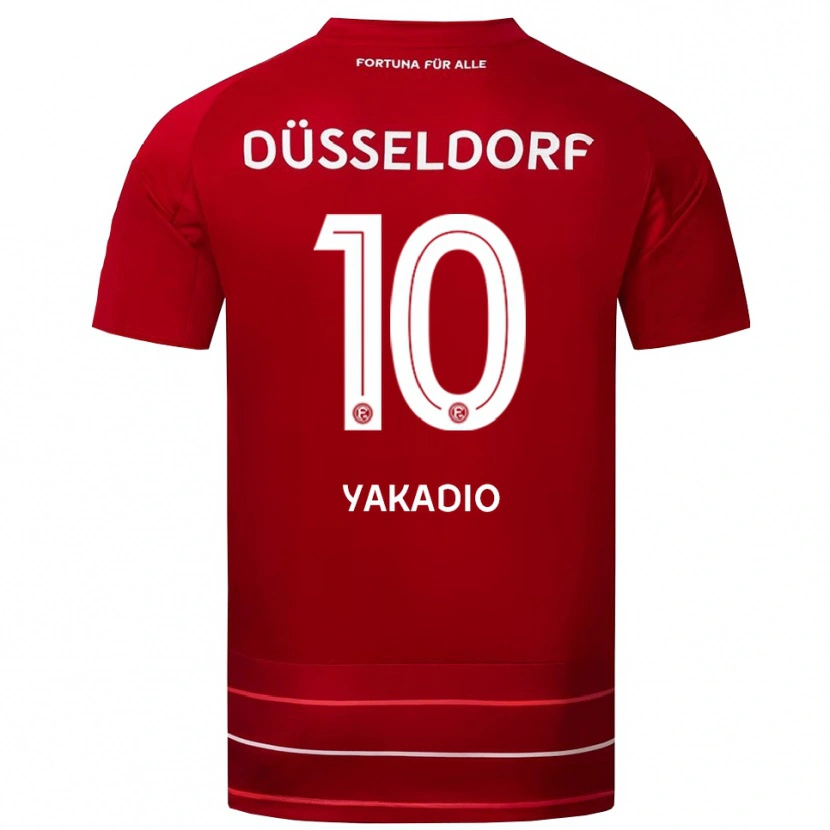 Danxen Damen Johannes Yakadio #10 Rot Weiß Heimtrikot Trikot 2025/26 T-Shirt Schweiz