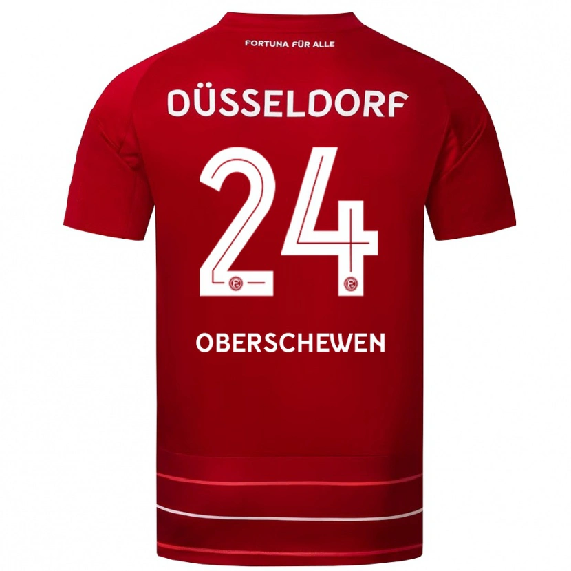 Danxen Damen Elias Oberschewen #24 Rot Weiß Heimtrikot Trikot 2025/26 T-Shirt Schweiz