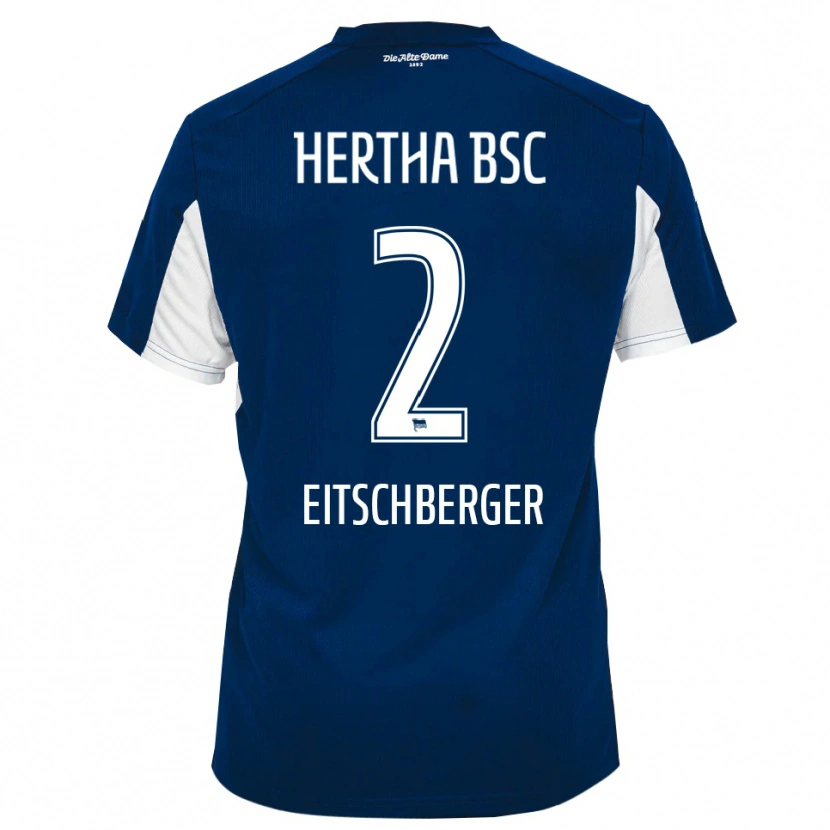 Danxen Damen Julian Eitschberger #2 Weiß Blau Heimtrikot Trikot 2025/26 T-Shirt Schweiz